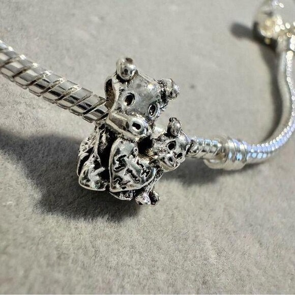 Teddy Bear Charm 925 STAMPED fits PANDORA - Picture 7 of 8